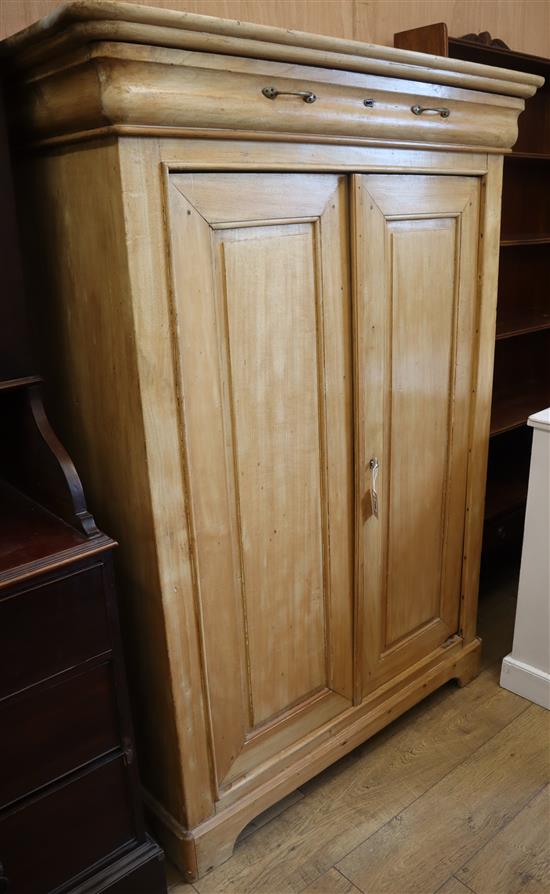 A French beech armoire W.120cm